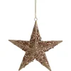 Hot 5.5" Rose Gold Star Shaped Christmas Ornament Symbols