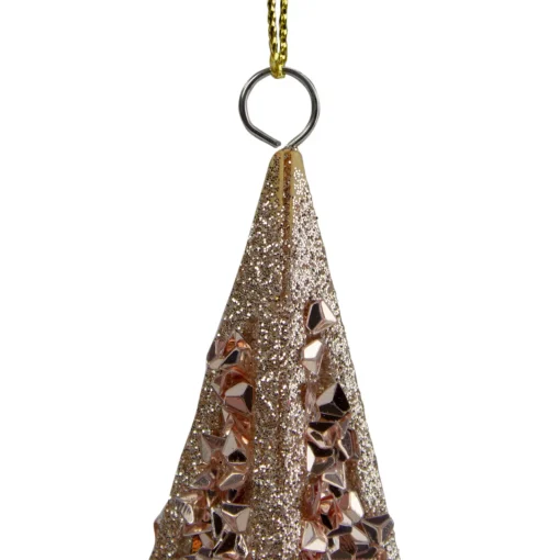 Hot 5.5" Rose Gold Star Shaped Christmas Ornament Symbols