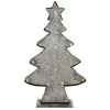 Discount 26.5" Rustic Brown and Gray LED Lighted Christmas Tree Tabletop Decor Trees