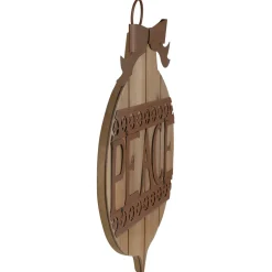Outlet 17" Rustic Brown PEACE Christmas Ornament Wall Sign Door