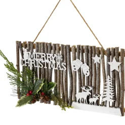 Sale 16" Rustic "Merry Christmas" Wall Sign Door