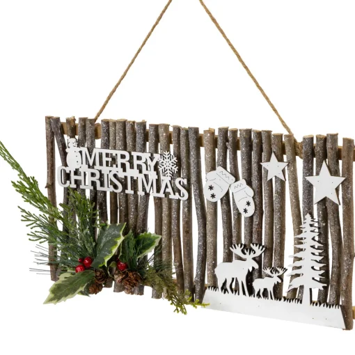 Sale 16" Rustic "Merry Christmas" Wall Sign Door