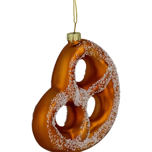 Best 4.5" Salted Soft Pretzel Glass Christmas Ornament Food & Beverage