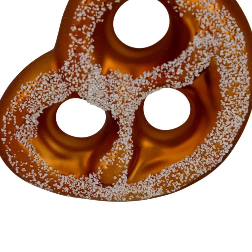 Best 4.5" Salted Soft Pretzel Glass Christmas Ornament Food & Beverage
