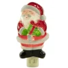 Clearance 6.75" Santa with Gift Frosted Christmas Night Light Night Lights