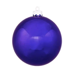 Sale 8" Shiny Indigo Blue Shatterproof Christmas Ball Ornament (200mm) Shatterproof Balls|Ball Ornaments