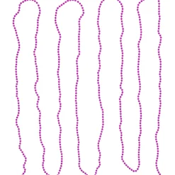 Sale 15' Shiny Pink Beaded Christmas Garland, Unlit Beaded