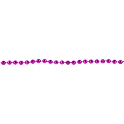 Sale 15' Shiny Pink Beaded Christmas Garland, Unlit Beaded