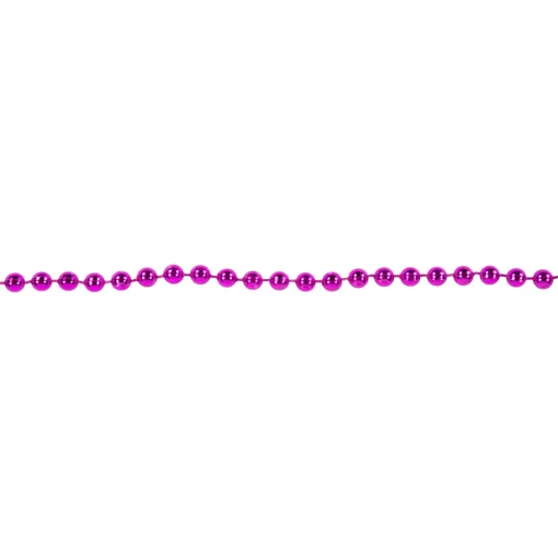 Sale 15' Shiny Pink Beaded Christmas Garland, Unlit Beaded