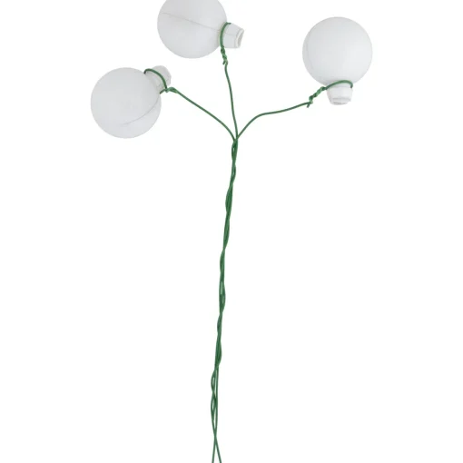6.75" Shiny Red and White Shatterproof Ball Ornament Christmas Pick Sprays, Picks & Branches