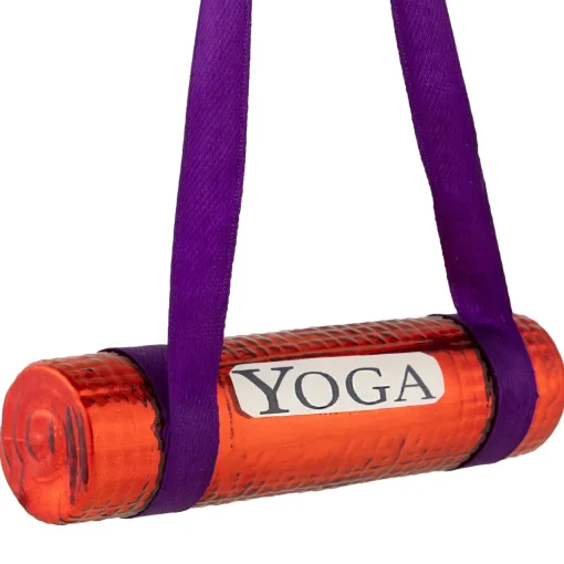 Clearance 4.25" Shiny Red Yoga Mat Glass Christmas Ornament Hobbies