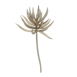 Online 9.5" Silver and Brown Glittered Aeonium Artificial Christmas Spray Sprays, Picks & Branches
