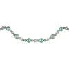 Clearance 6' Silver and Seafoam Green 3-Finish Shatterproof Ball Christmas Garland Pre Decorated