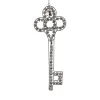 Outlet 10" Silver Antique Finish Rhinestone Embellished Key Christmas Ornament Novelty