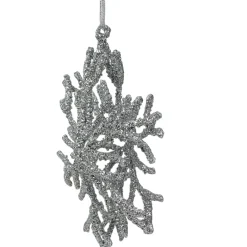 Discount 7.5" Silver Glitter Snowflake Christmas Ornament Icicles|Snowflakes