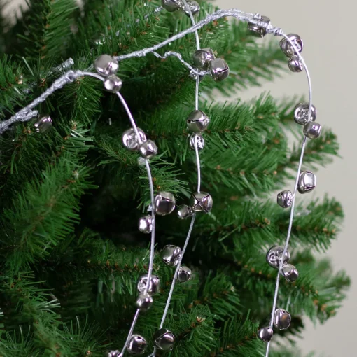Outlet 41" Silver Hanging Jingle Bell Artificial Christmas Spray Bells