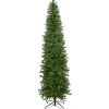 7.5' Silver Lake Fir Pencil Artificial Christmas Tree, Unlit Unlit
