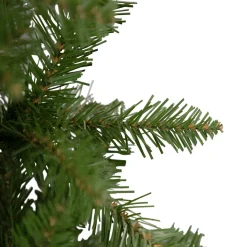 7.5' Silver Lake Fir Pencil Artificial Christmas Tree, Unlit Unlit