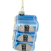 New 3" Six Pack Canned Beer Glass Christmas Ornament Food & Beverage