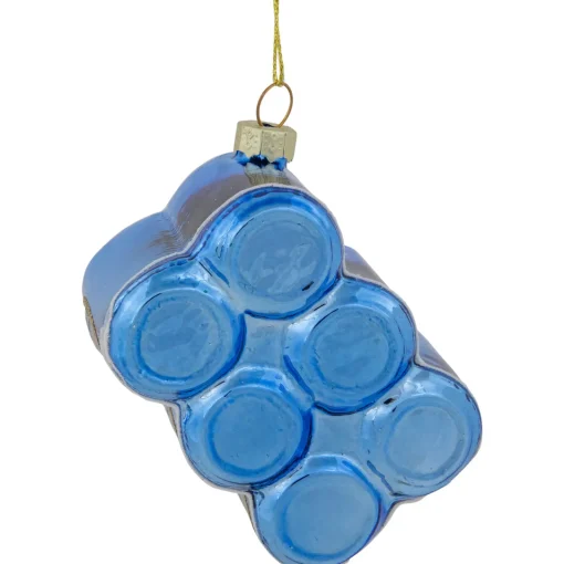 New 3" Six Pack Canned Beer Glass Christmas Ornament Food & Beverage