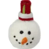 Online 5" Snowman Head with a Red and White Hat Christmas Ornament Snowmen
