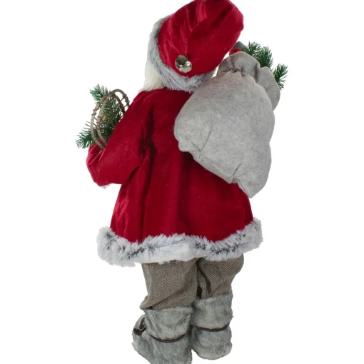 Sale 2' Standing Santa Christmas Figure Carrying Snow Shoes and Presents Santa Claus