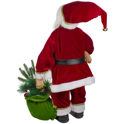 Online 2' Standing Santa Christmas Figure with Presents and a Naughty or Nice List Santa Claus