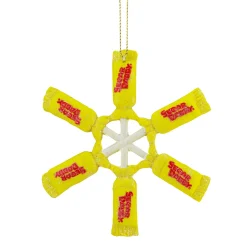 Outlet 4" Sugar Daddy Lollipop Snowflake Christmas Ornament Food & Beverage