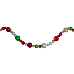 Online 6' Traditional Colored Shatterproof Ball Artificial Christmas Garland - Unlit Pre Decorated