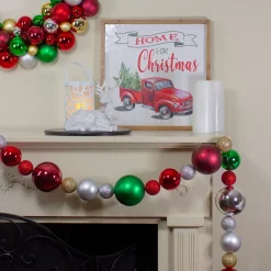 Online 6' Traditional Colored Shatterproof Ball Artificial Christmas Garland - Unlit Pre Decorated