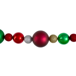 Online 6' Traditional Colored Shatterproof Ball Artificial Christmas Garland - Unlit Pre Decorated