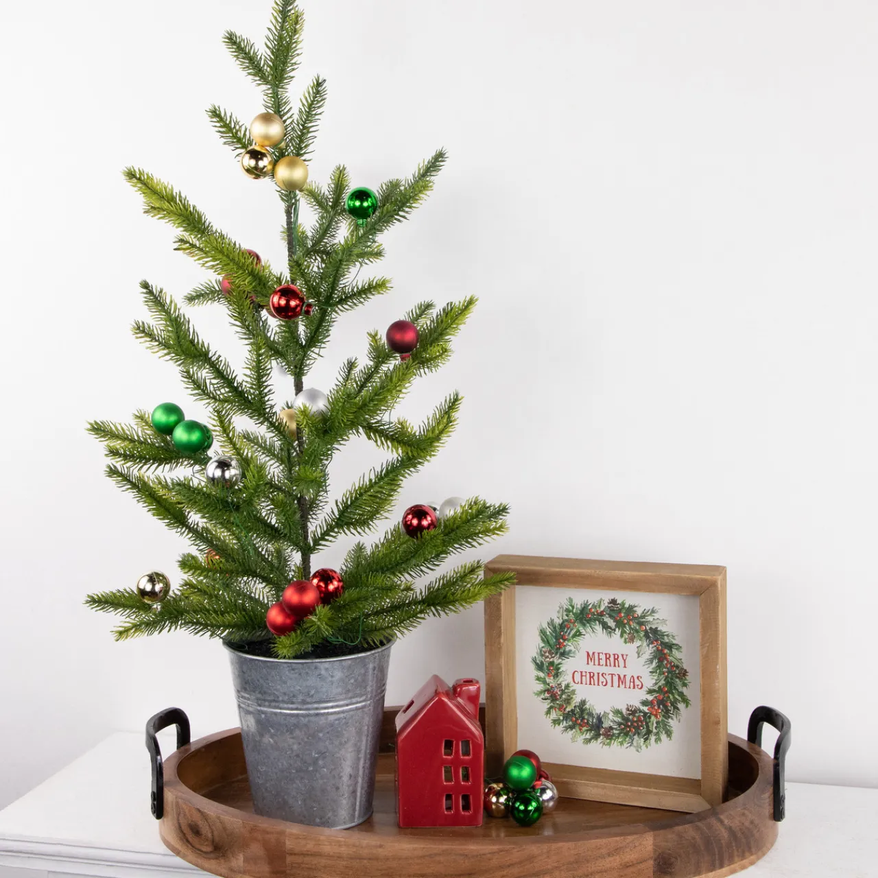 Best 6.75" Traditional Colors Shatterproof Ball Ornament Christmas Pick Sprays, Picks & Branches