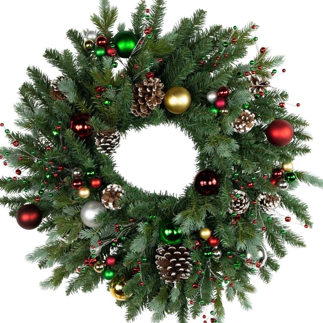 Best 6.75" Traditional Colors Shatterproof Ball Ornament Christmas Pick Sprays, Picks & Branches