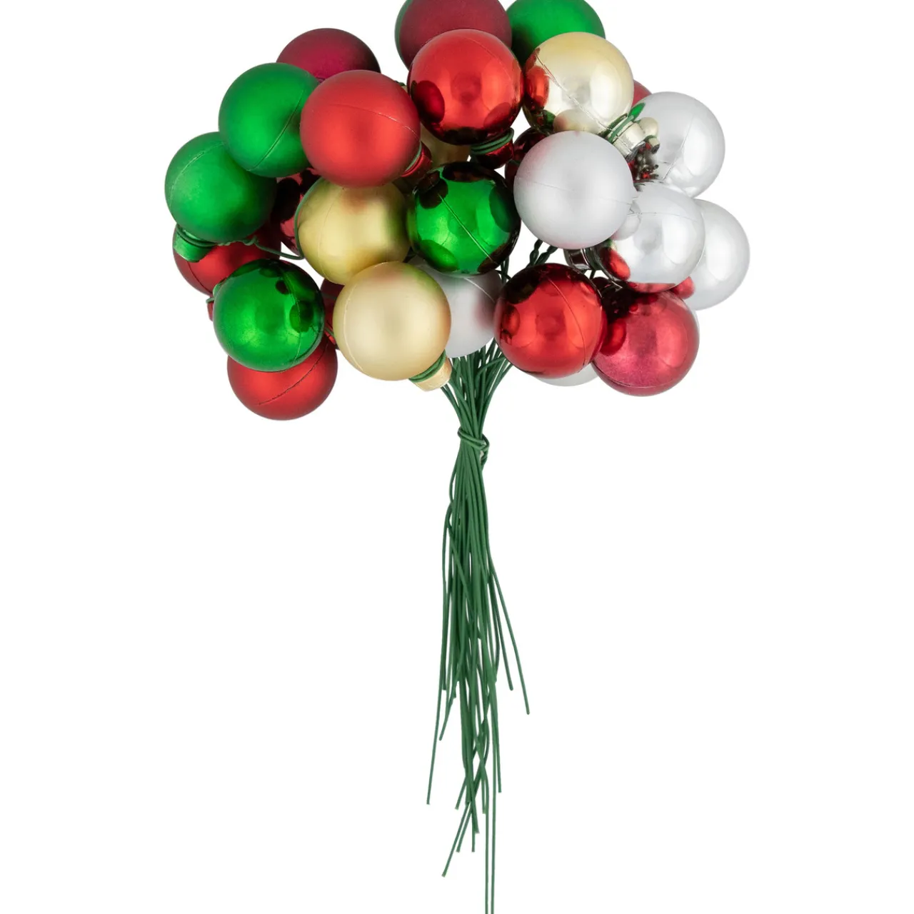 Best 6.75" Traditional Colors Shatterproof Ball Ornament Christmas Pick Sprays, Picks & Branches