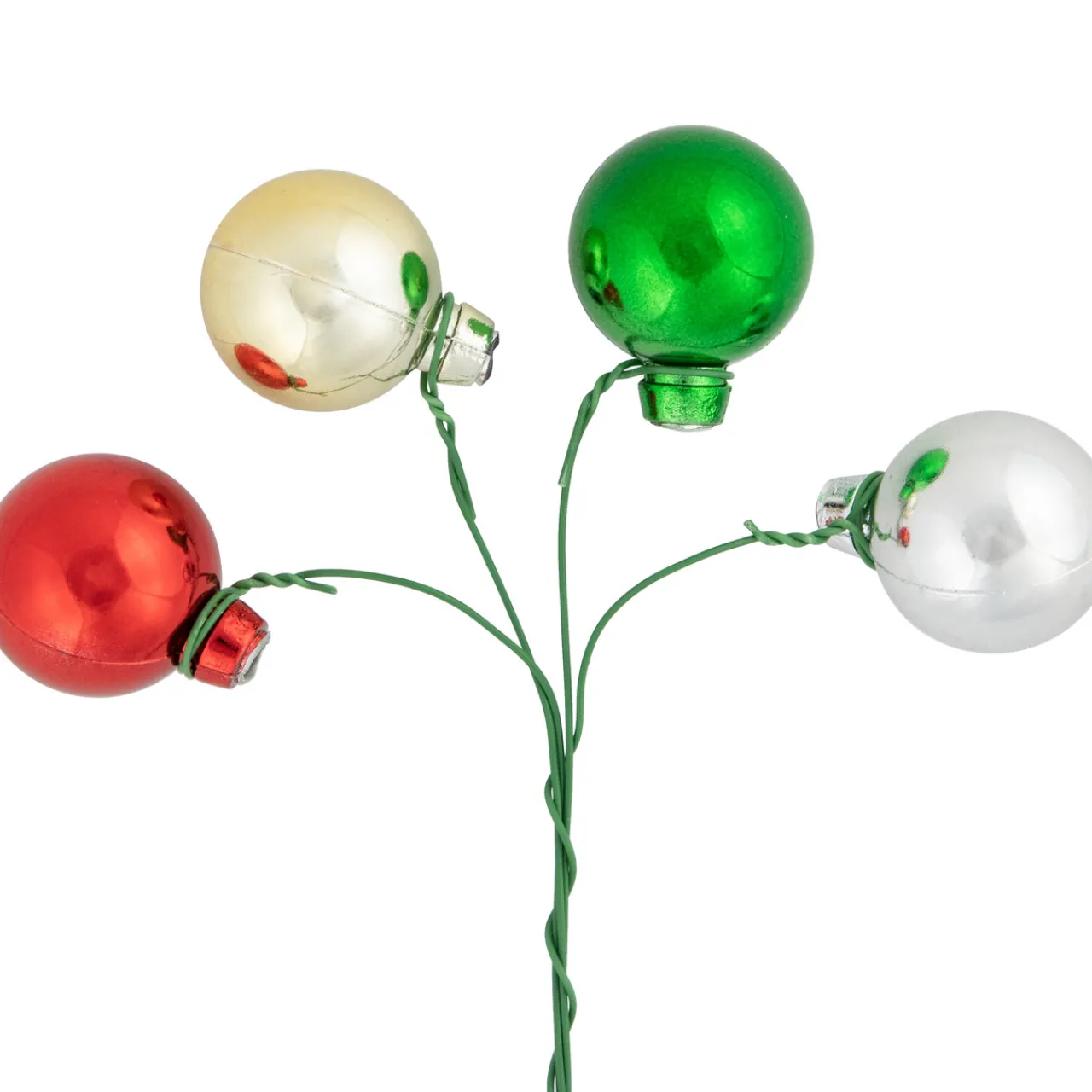 Best 6.75" Traditional Colors Shatterproof Ball Ornament Christmas Pick Sprays, Picks & Branches