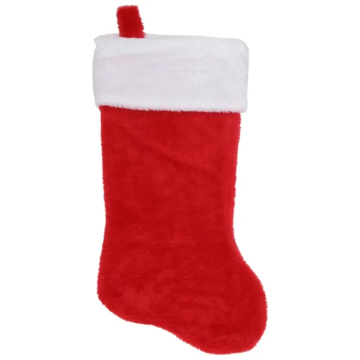 Best 17.5" Traditional Red with White Trim Hanging Christmas Stocking Stockings