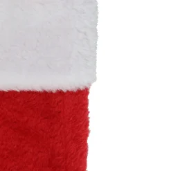 Best 17.5" Traditional Red with White Trim Hanging Christmas Stocking Stockings