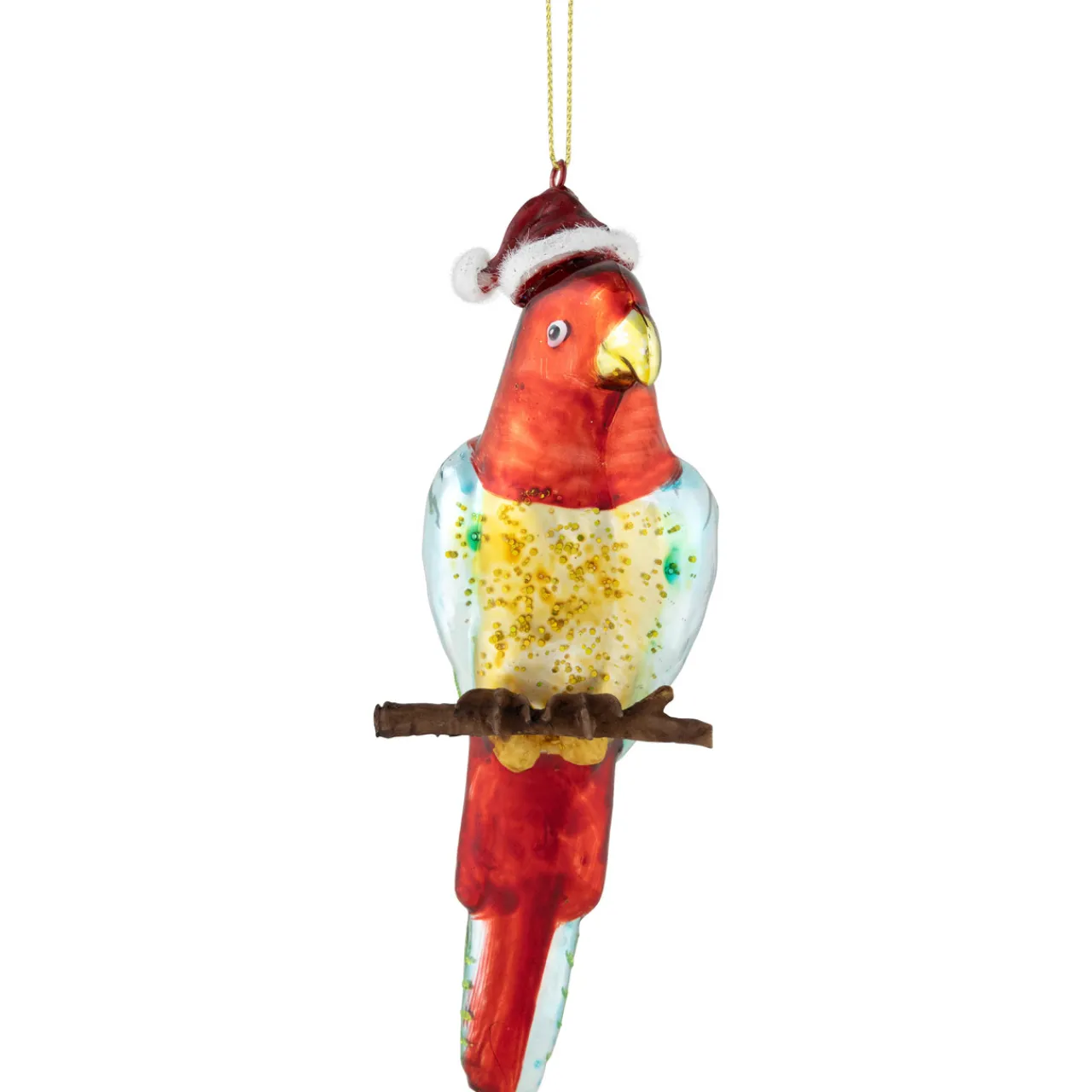 New 6.5" Tropical Bird Glass Christmas Ornament Animals