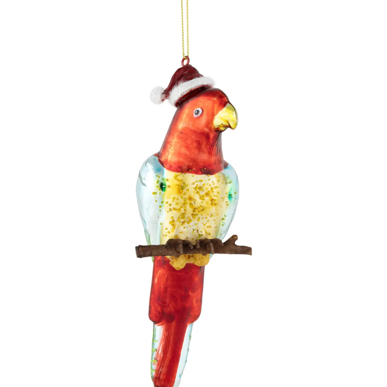 New 6.5" Tropical Bird Glass Christmas Ornament Animals