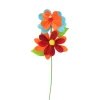 Discount 21.75" Vibrantly Colored Double Flower Christmas Spray Sprays, Picks & Branches