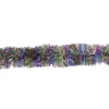 Hot 12' Vibrantly Colored Rainbow Christmas Tinsel Garland - Unlit Colorful