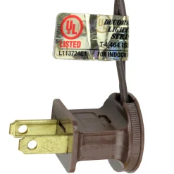 Sale 70 Warm White LED Faceted C6 Christmas Lights - 23 ft Brown Wire C5 & C6 Lights