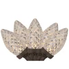 Hot 100 Warm White LED Faceted C9 Christmas Lights - 66 ft Brown Wire C7 & C9 Lights