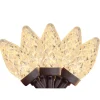 Clearance 100 Warm White LED Faceted C7 Christmas Lights - 66 ft Brown Wire C7 & C9 Lights