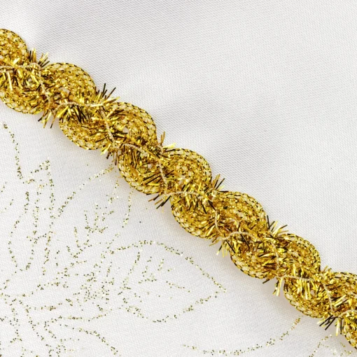 Outlet 20.5" White and Gold Glitter Poinsettia Christmas Stocking Stockings