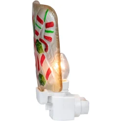 Hot 6" White and Red Candy Canes Glass Christmas Night Light Night Lights