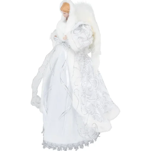 Sale 14" White Angel with Lighted Wings Christmas Tree Topper Angels