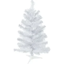 Online 24" White Balsam Pine Mini Artificial Christmas Tree - Unlit Colorful