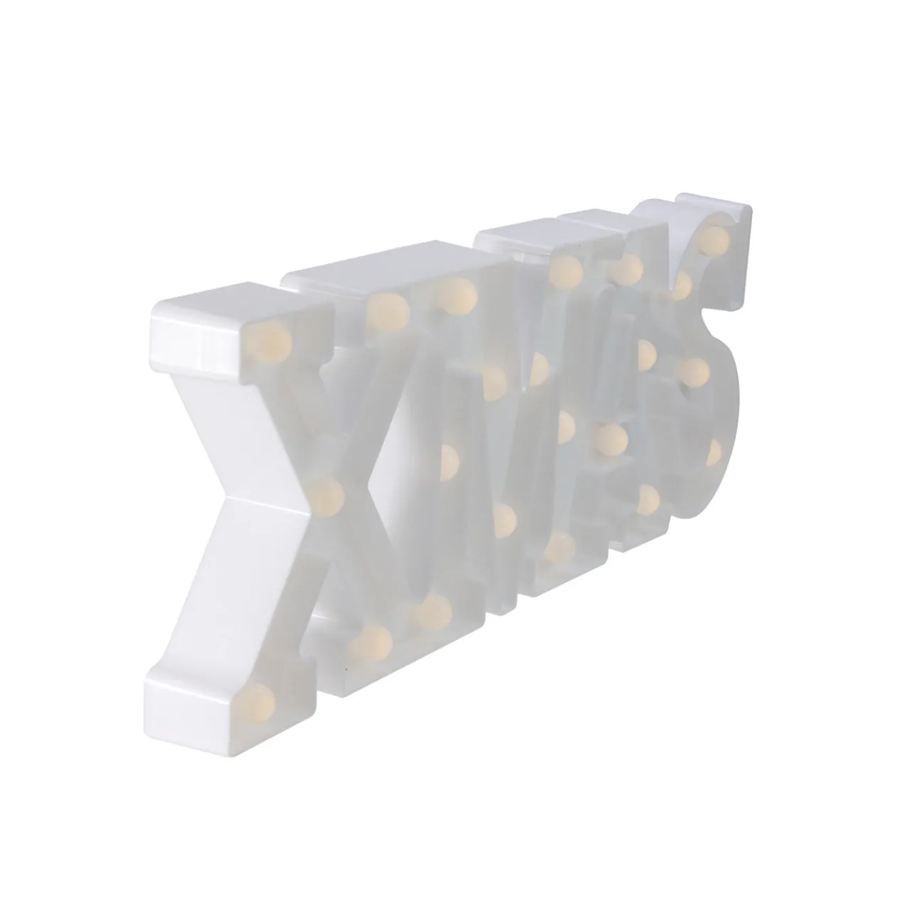 Clearance 18.5" White Battery Operated LED Lighted XMAS Christmas Marquee Sign Wall