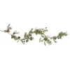 New 5' White Berry, Eucalyptus and Pinecone Christmas Garland - Unlit Unlit